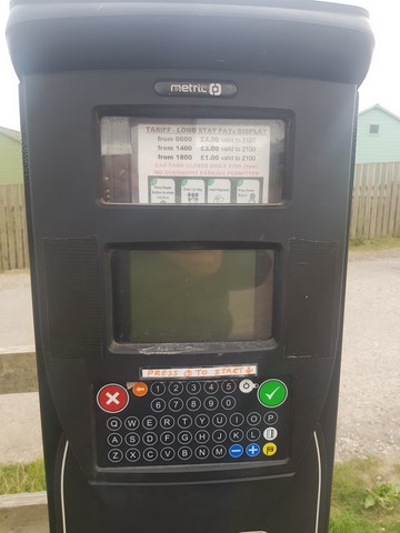 Charmouth Seafront car park ticket machine